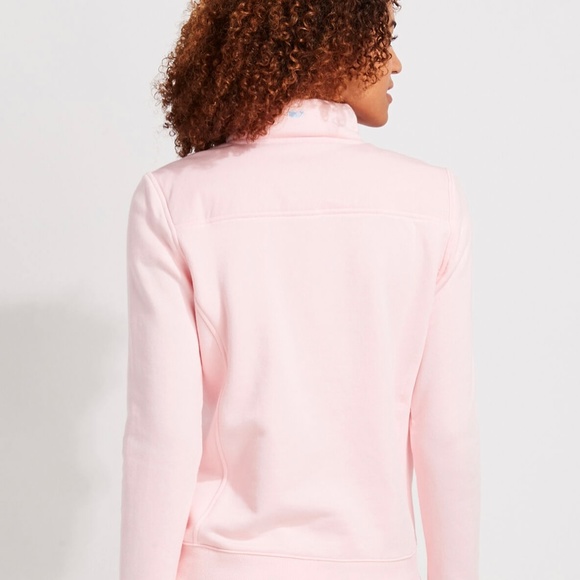 Vineyard Vines | Light Pink Quarter Zip Pullover - Picture 6 of 8
